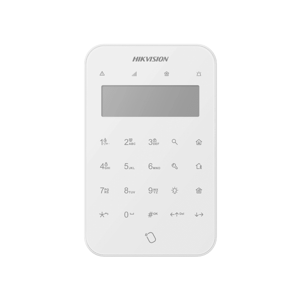 AX PRO bezdrátová dotyková klávesnice s LCD displejem (DS-PK1-LT-WE)